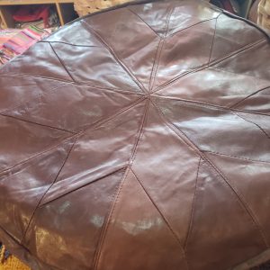 Leather poufs. - Image 10