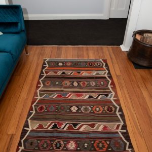 Turkish rug #6, SOLD ,Turkish "USAK"flat weave kilim, $650.00, 1.60x0.97m - Image 3