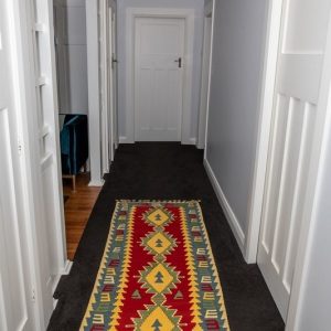 Turkish rug #14 RUNNER, Turkish Kayseri slit weave, 2.25 x 0.84 cms. - Image 3