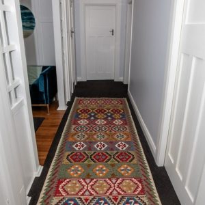 Turkish rug #12 RUNNER, Turkish Kayseri, Flat weave,. 3.00 x 1.10cms. - Image 5